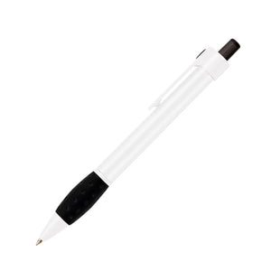 Falcon Plastic Click-Action Ballpoint Promotional Pen - White