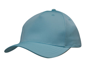 5 Panel Premium Pioneer Sports Twill - Cyan