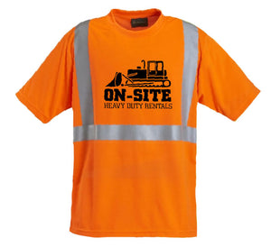 High Visibility Wicking T-Shirt - Safety Orange
