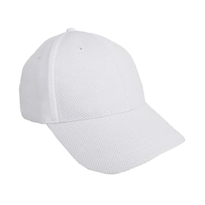 Ultra Light-Weight Diamond Weave Constructed Performance Cap - White