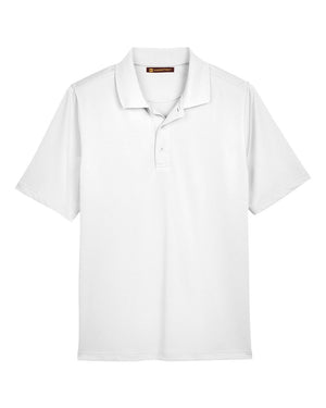 Harriton Men's Advantage Snag Protection Plus Polo - White