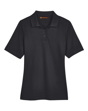 Harriton Ladies' Advantage Snag Protection Plus Polo - Black