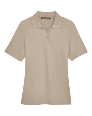 Harriton Ladies' Advantage Snag Protection Plus Polo - Khaki