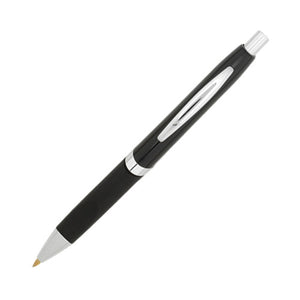 Orion Metal Plunger Action Pen - Silver With Black