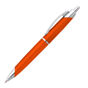 S2000 Plastic Plunger Action Pen - Orange