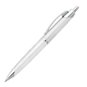 S2000 Plastic Plunger Action Pen - Silver