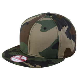 NEW ERA® Flat Bill Snapback Cap - Custom Embroidered - Camouflage