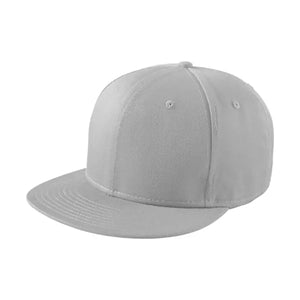 NEW ERA® Flat Bill Snapback Cap - Custom Embroidered - Gray