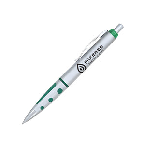 Juneau Pen - Silver With Green
