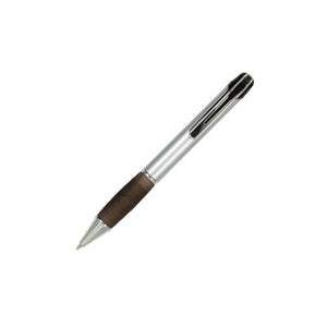 Toronado Plastic Twist-Action Promotional Pen - Silver With Smoke