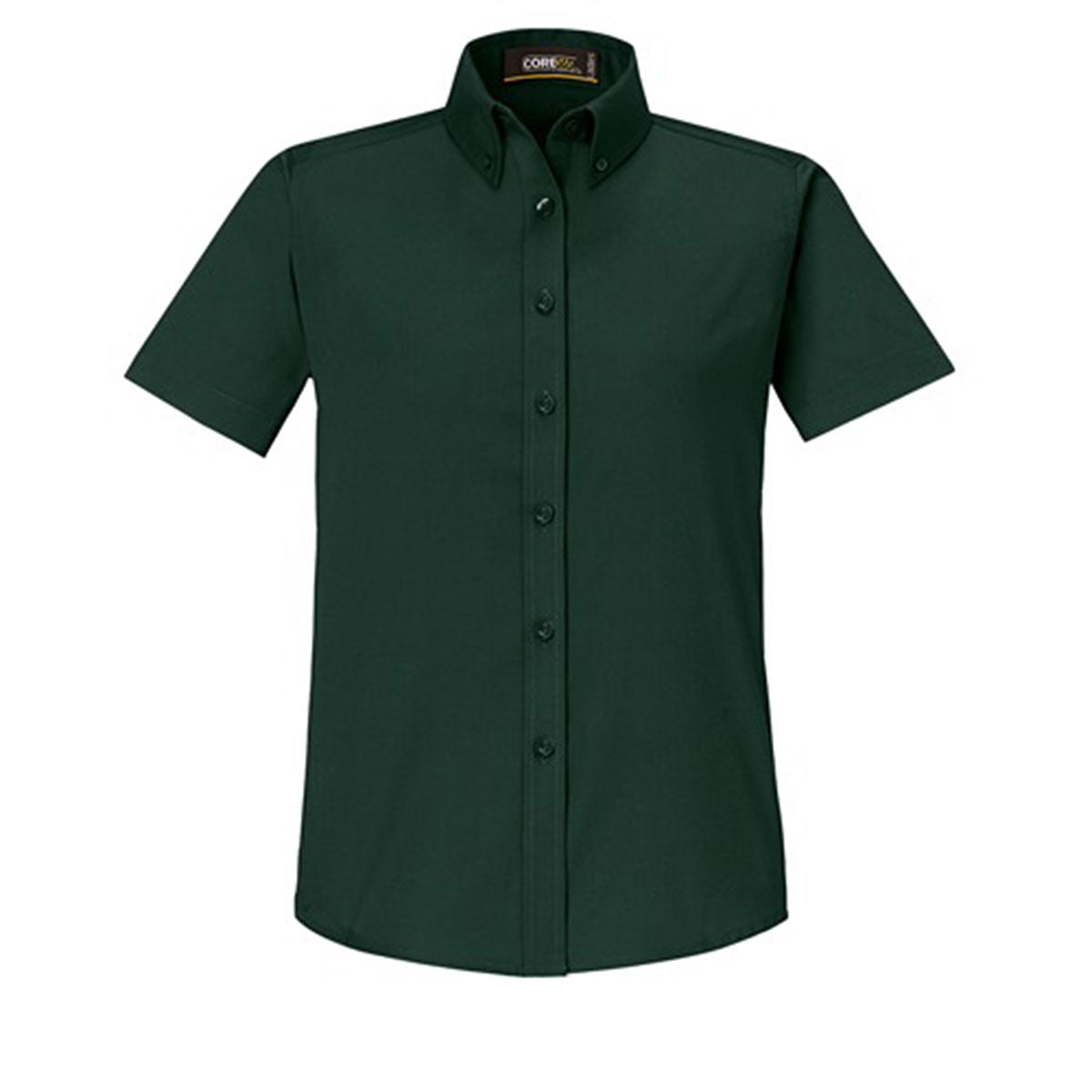 Core365 Origin Short Sleeve Twill Shirt - Women AC78194 (Carbon)