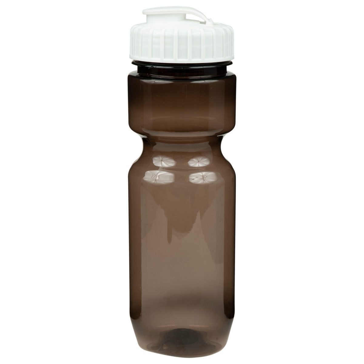 22 oz. Translucent Contour Bike Bottle - Translucent Smoke With White Lid