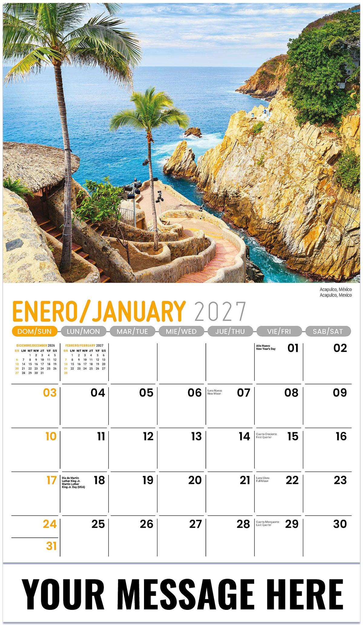 Beauty of Latin America (Bilingual) - 2027 Promotional Calendar