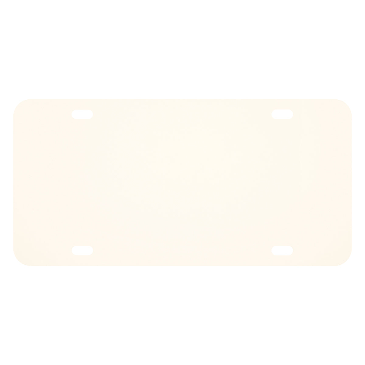 Custom License Plate 0.035 - White