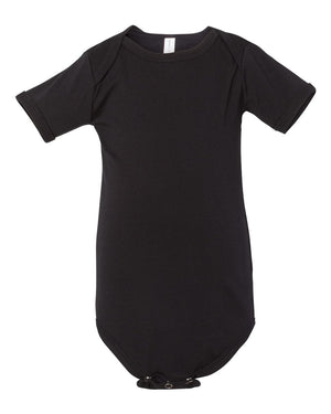 BELLA + CANVAS Infant Jersey Short-Sleeve One-Piece - Black