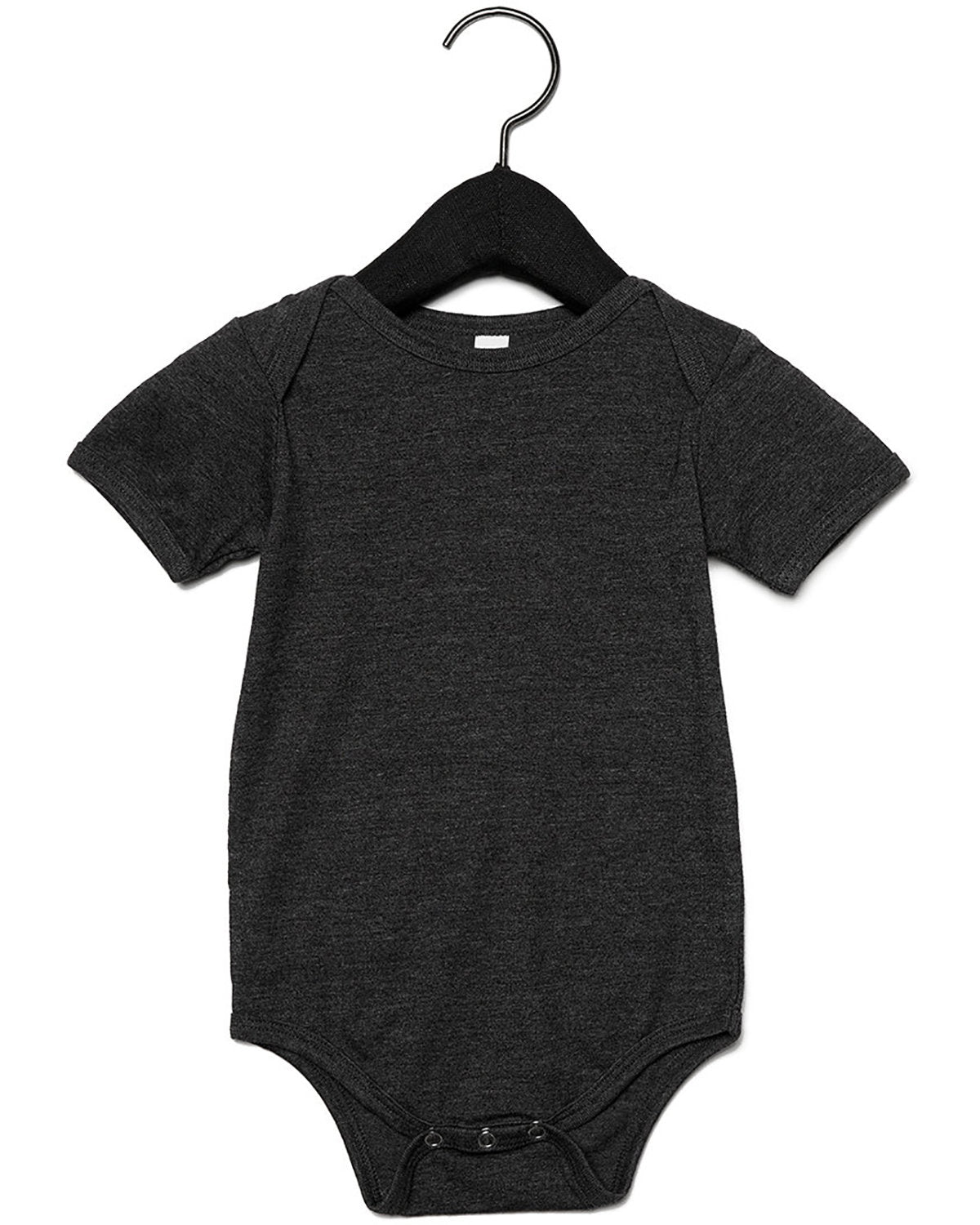 BELLA + CANVAS Infant Jersey Short-Sleeve One-Piece - Dark Grey Heather