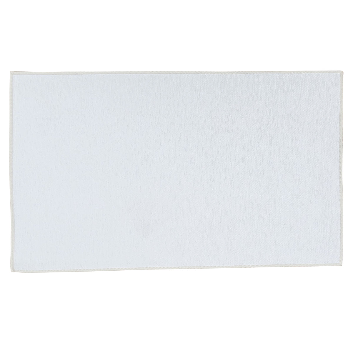 32" X 20" Washable Rug - White
