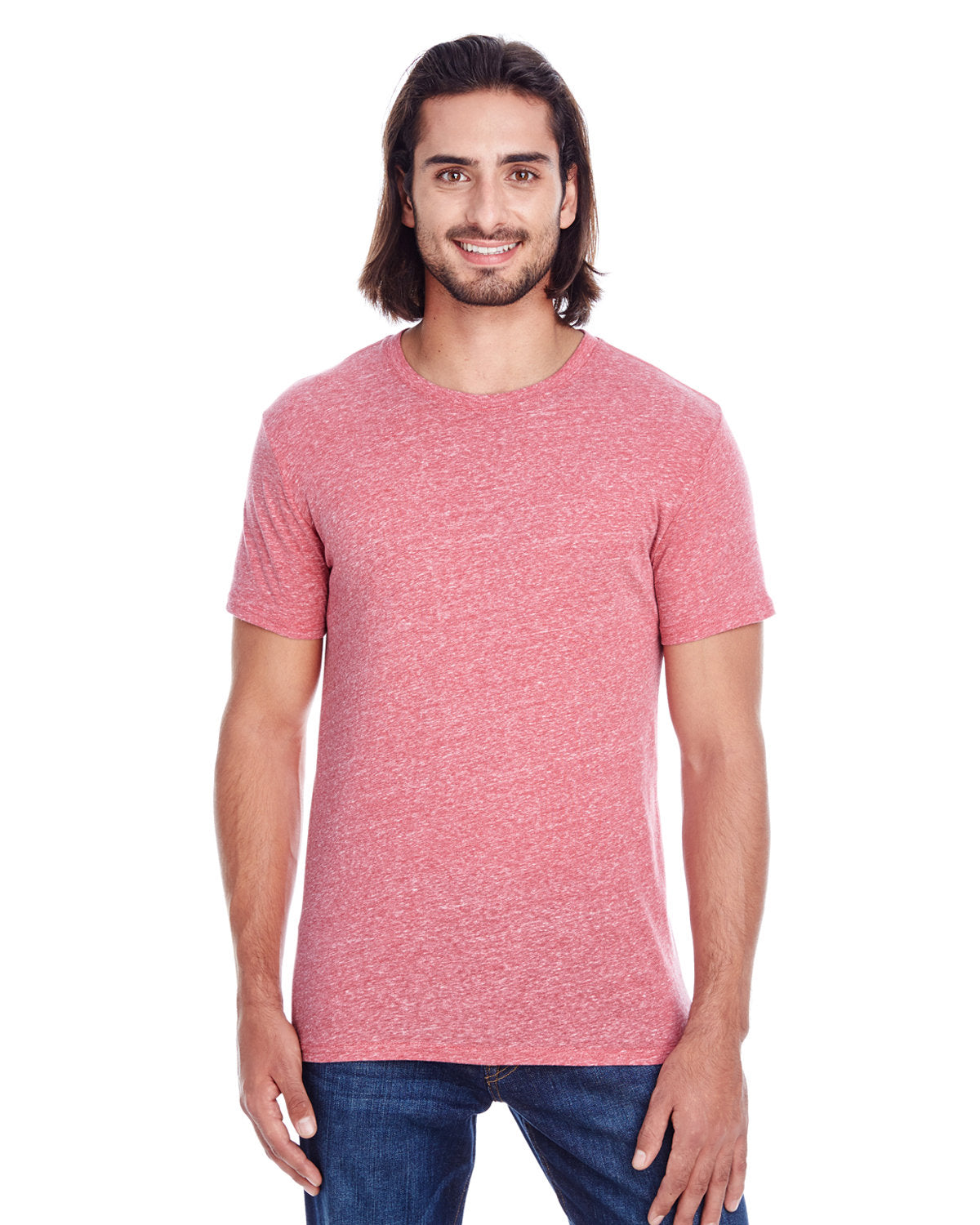 Threadfast Unisex Triblend Short-Sleeve T-Shirt - Red Triblend