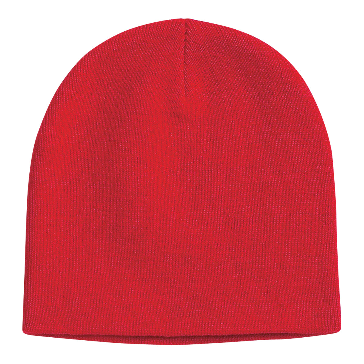 Knit Beanie Cap - Red
