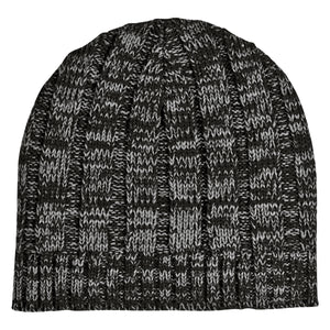 Knit Beanie Cap - Black