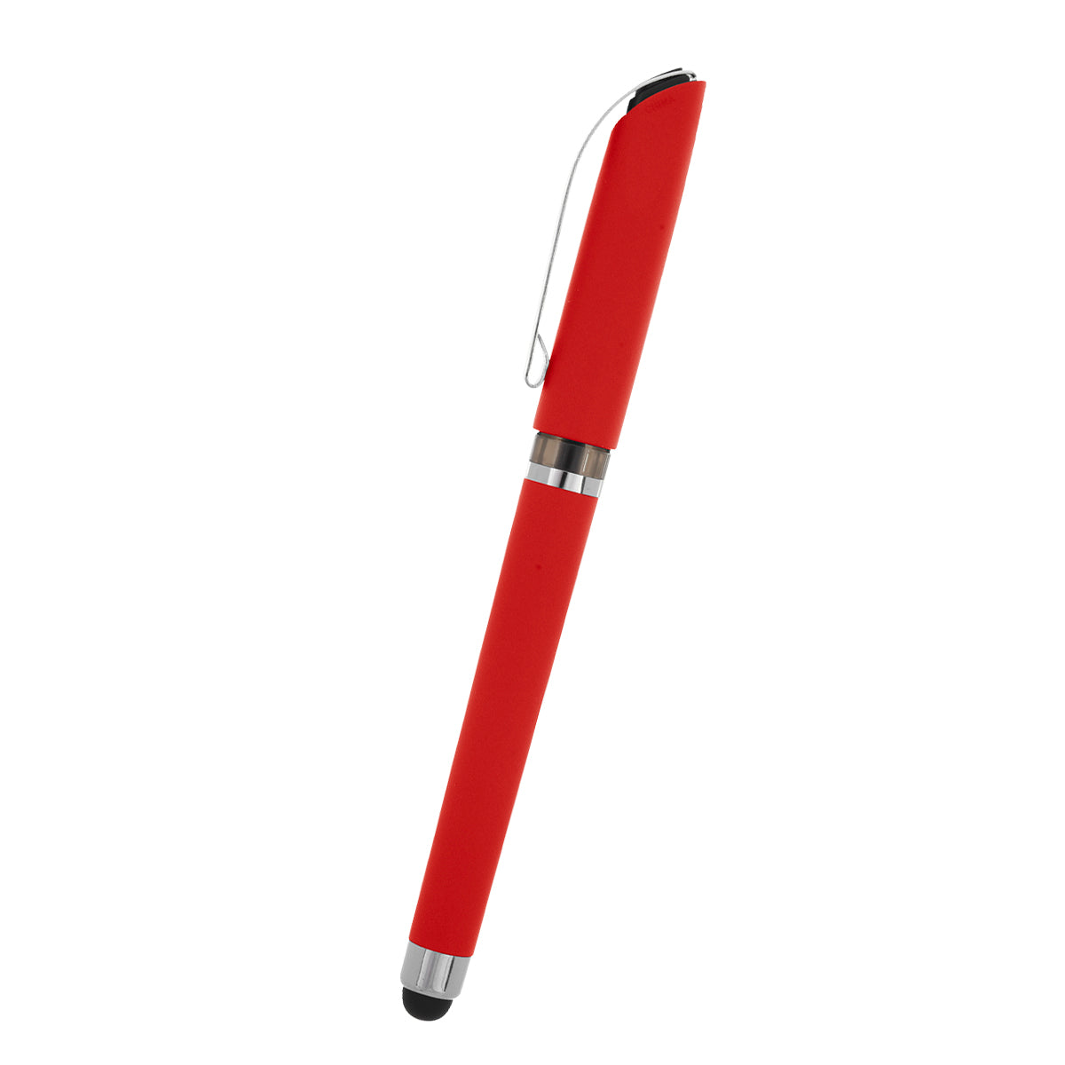 AVENDALE VELVET TOUCH STYLUS GEL PEN - Red