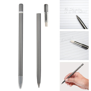 Metal Alloy Tip Inkless Pen - Charcoal