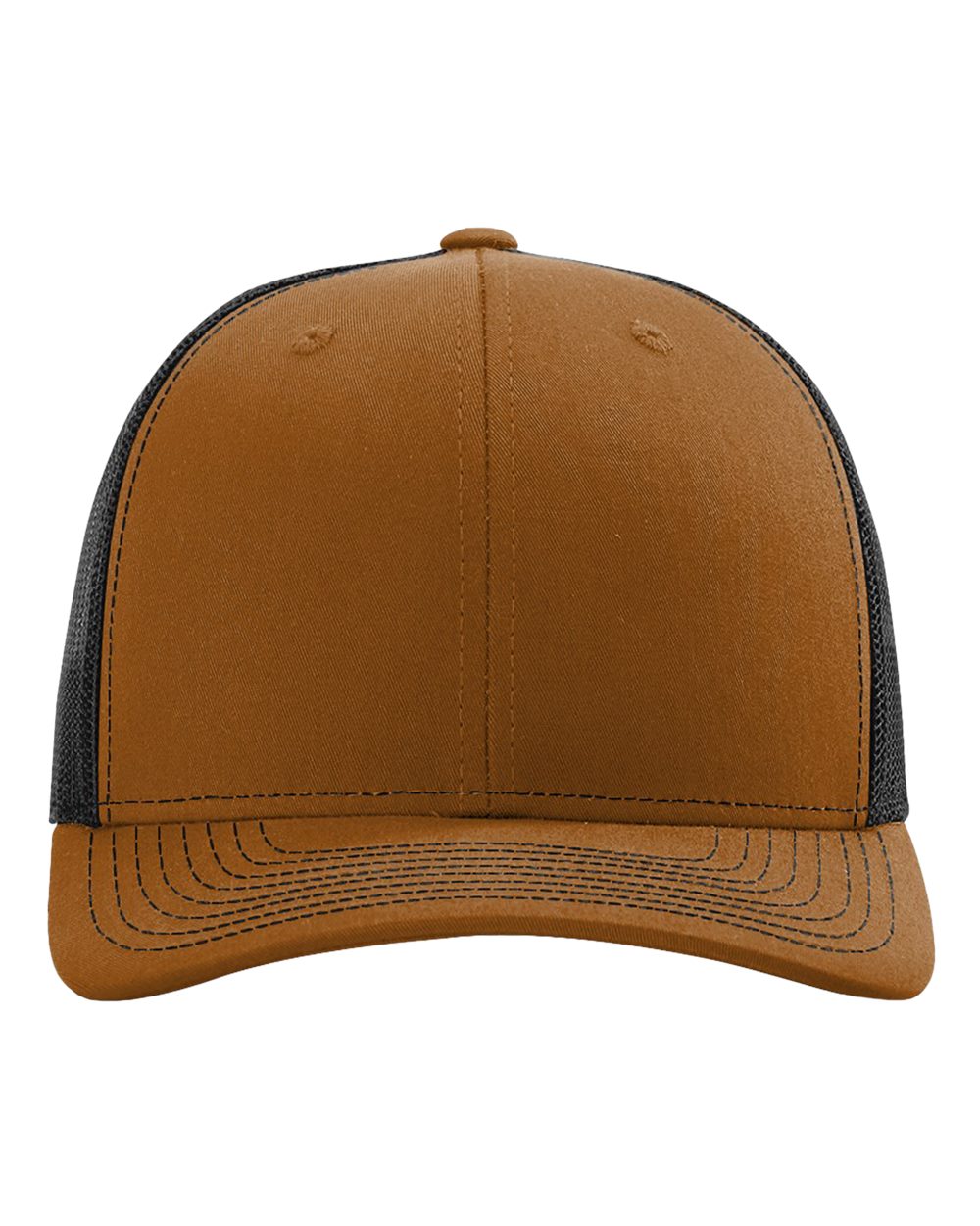 Richardson 112 Adjustable Snapback Trucker Cap - Carmel/ Black