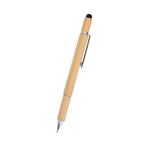 Bamboo Multi-Function Tool Pen - Bamboo