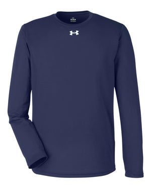 Under Armour Men's Team Tech Long-Sleeve T-Shirt - Midnight Navy/ White