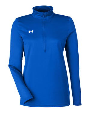 Under Armour Ladies' Team Tech Half-Zip - Royal/ White