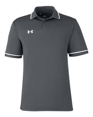 Under Armour Men's Tipped Teams Performance Polo - Cs Grey Light Heather/ White