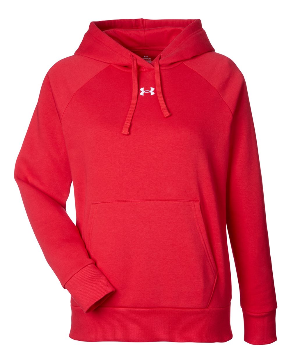 Under Armour Ladies' Rival Fleece Hooded Sweatshirt - Red/ White