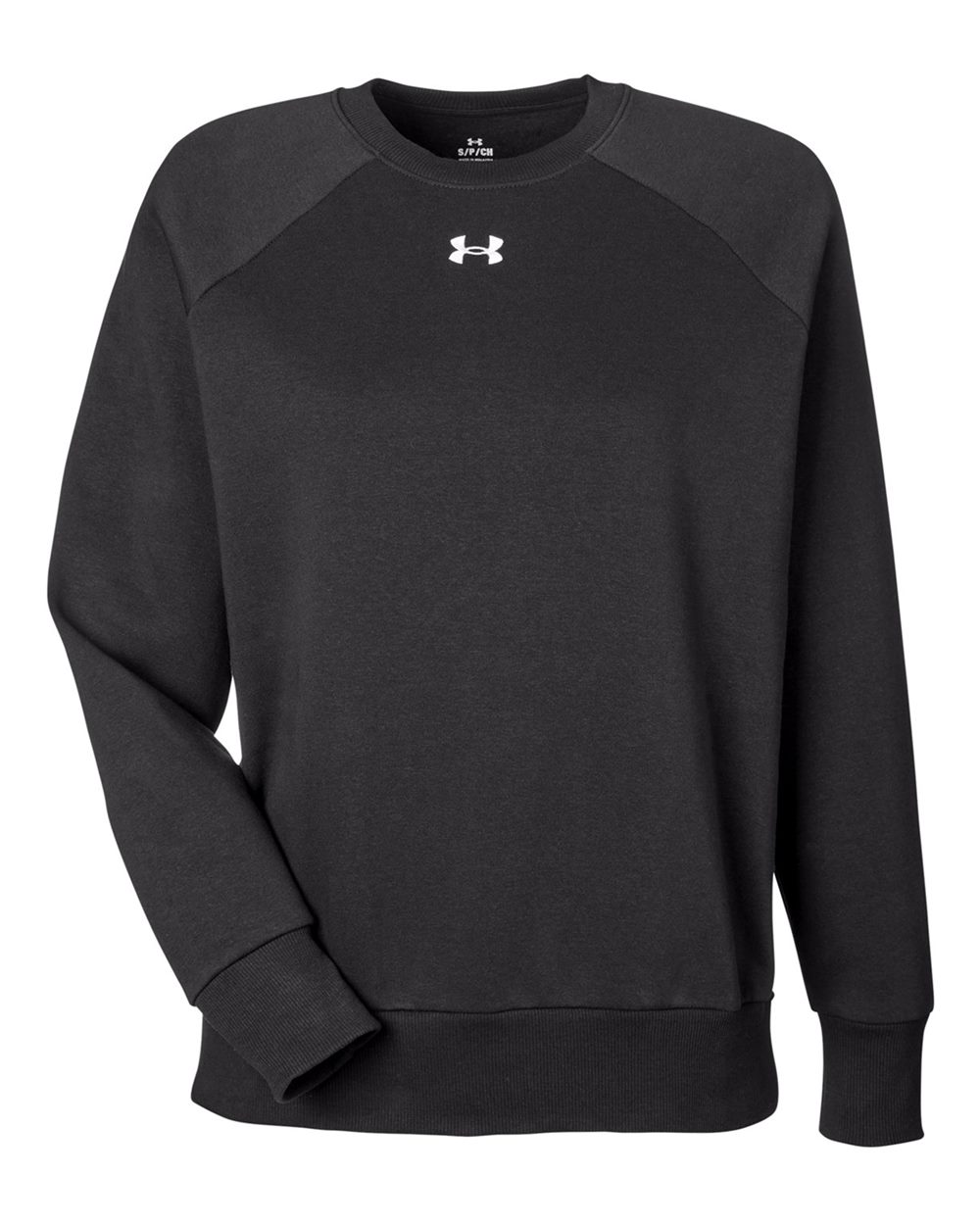 Under Armour Ladies' Rival Fleece Sweatshirt - Black/ White
