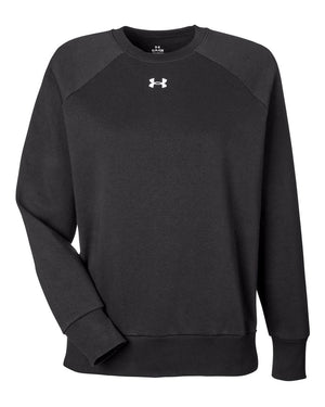 Under Armour Ladies' Rival Fleece Sweatshirt - Black/ White