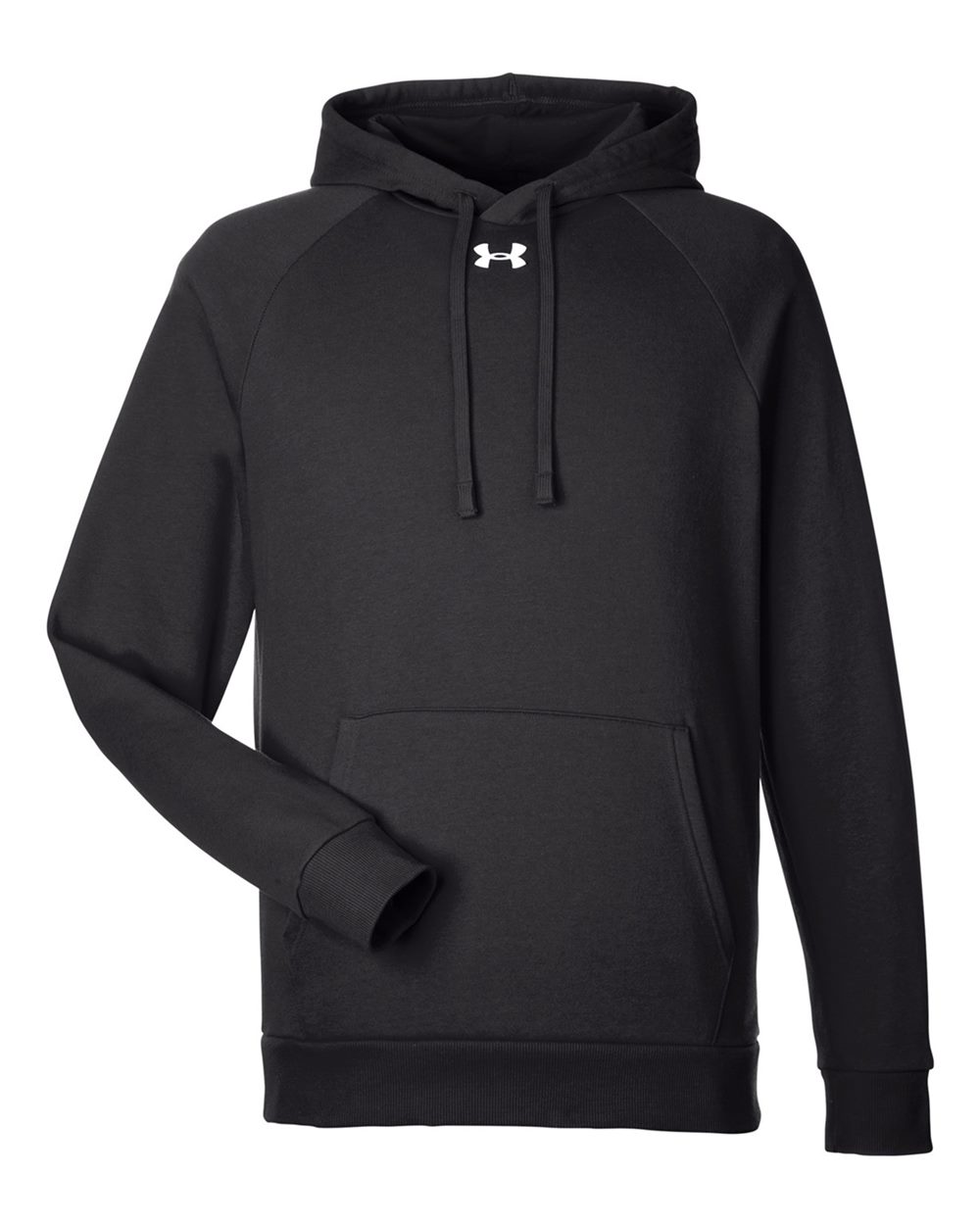 Under Armour Men's Rival Fleece Hooded Sweatshirt - Black/ White