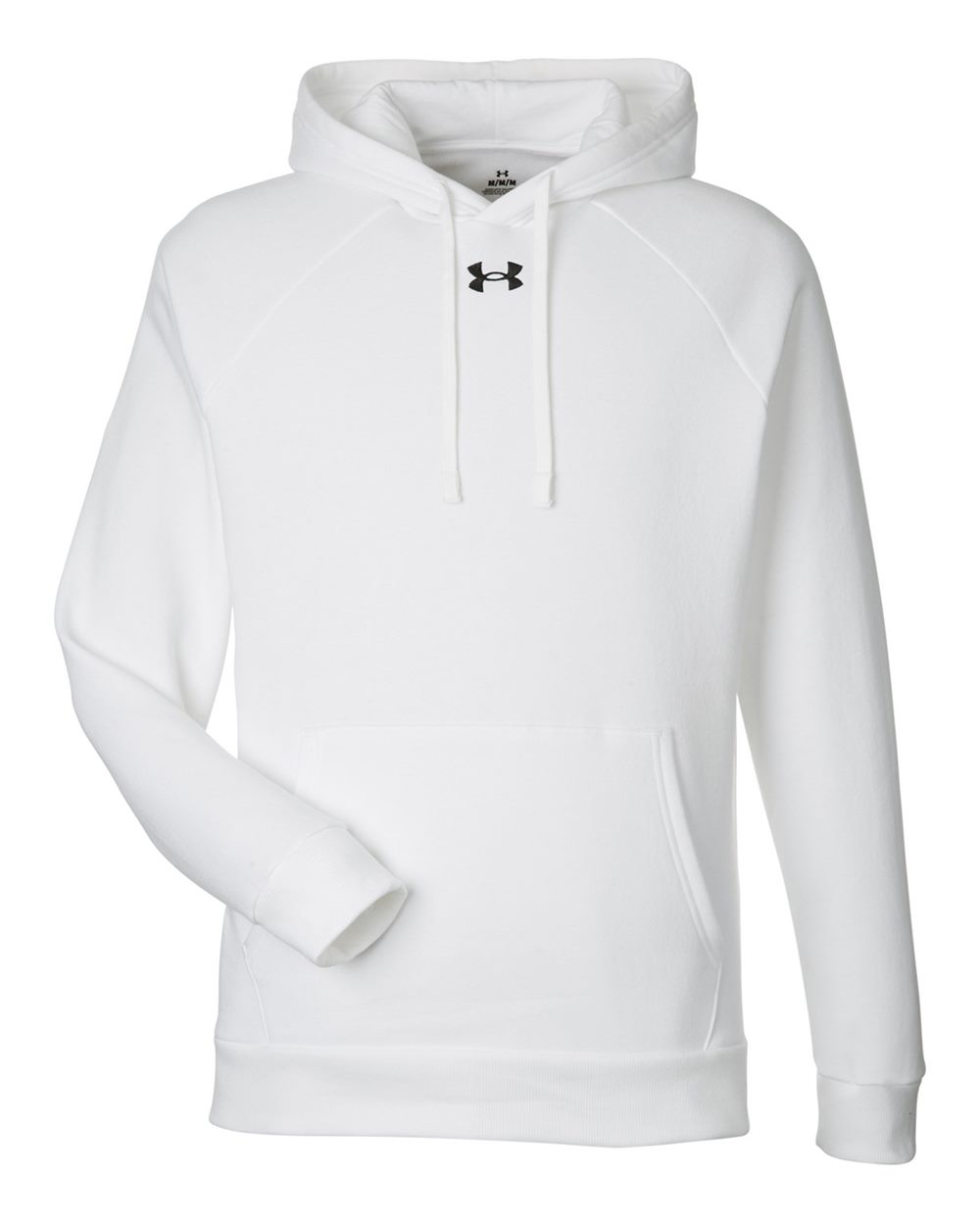 Under Armour Men's Rival Fleece Hooded Sweatshirt - White/ Black