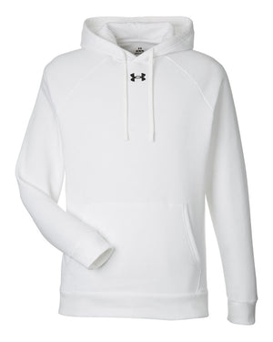 Under Armour Men's Rival Fleece Hooded Sweatshirt - White/ Black