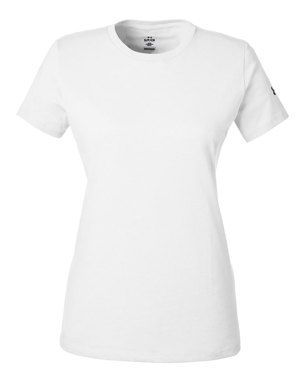 Under Armour Ladies' Athletic 2.0 T-Shirt - White/ Black