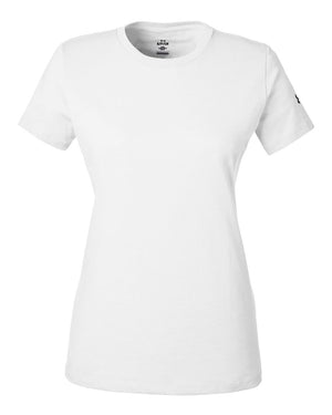 Under Armour Ladies' Athletic 2.0 T-Shirt - White/ Black