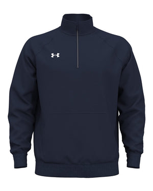 Under Armour Men's Rival Fleece Quarter-Zip - Midnight Navy/ White