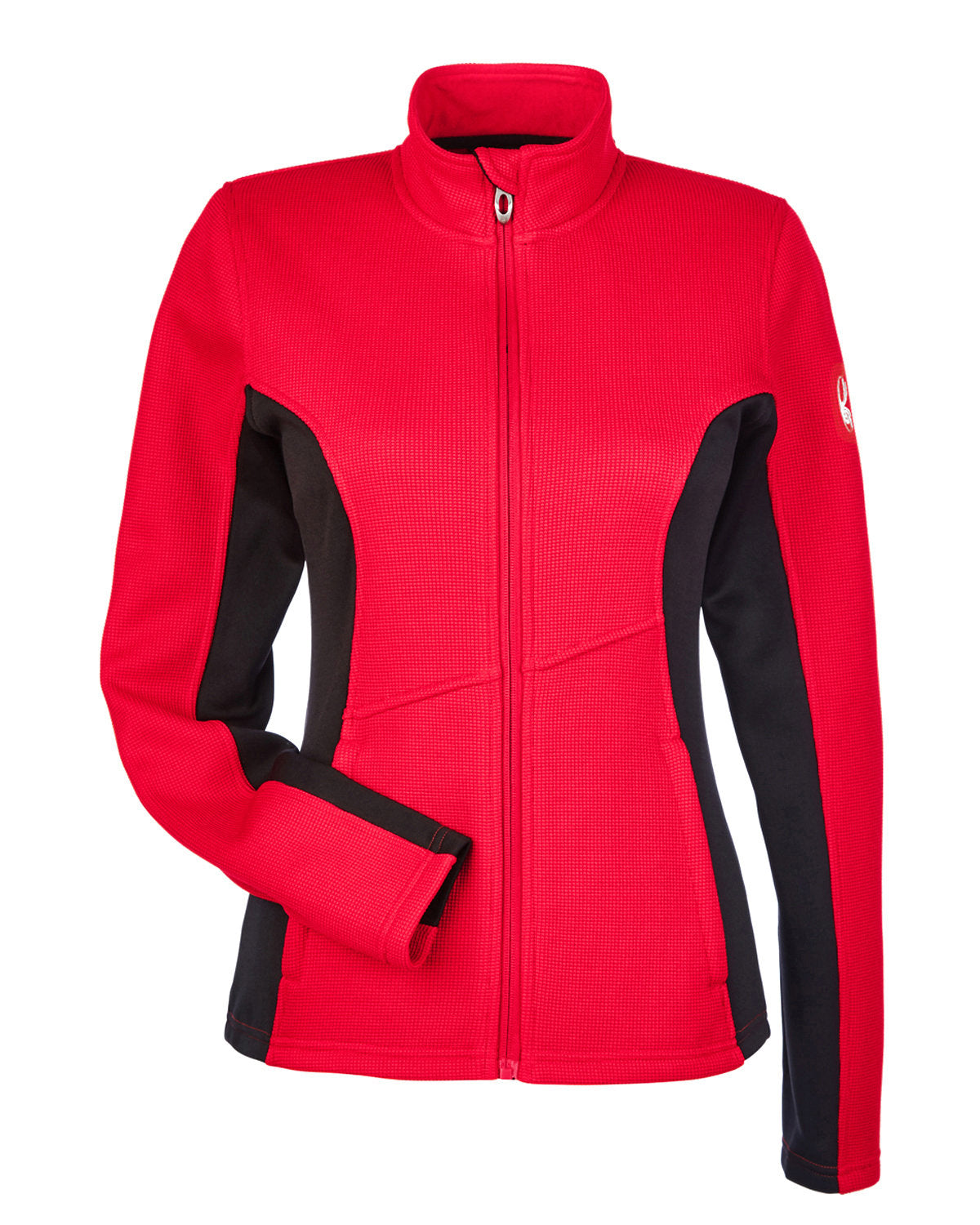 Spyder Ladies' Constant Full-Zip Sweater Fleece Jacket - Red/Black