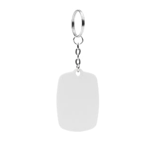 Everton Silicone Key Ring - White