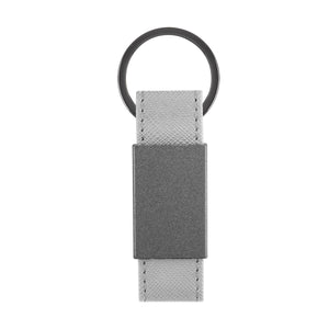 Paxton Leatherette Key Tag - Gray