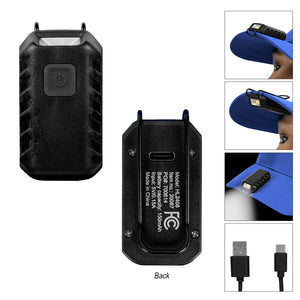 Rechargeable Cap Safety Light - Black