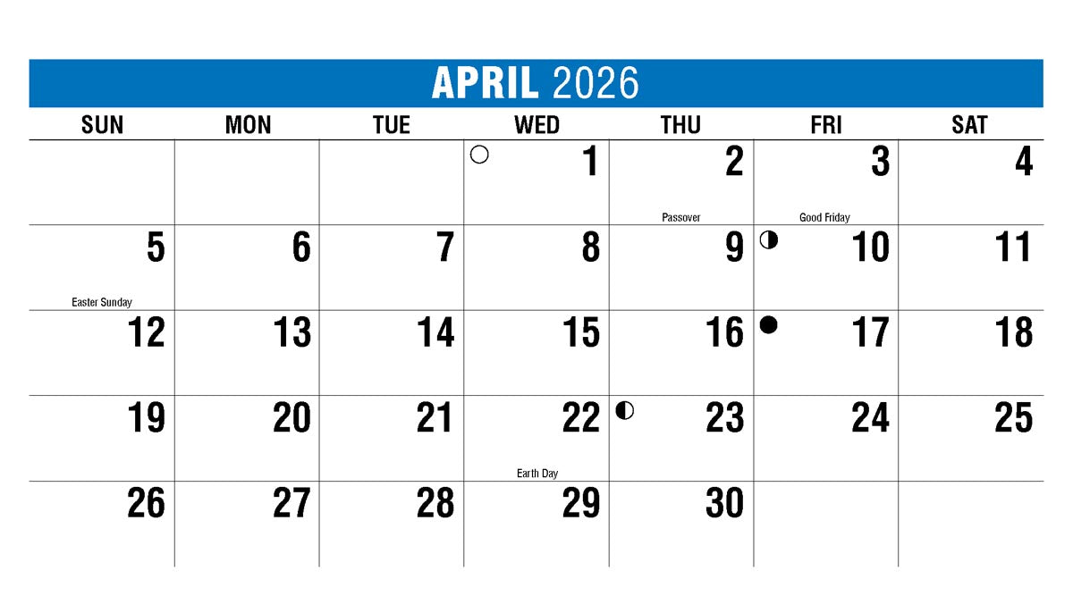 Scenes of America 2026 Promotional Desk Calendar