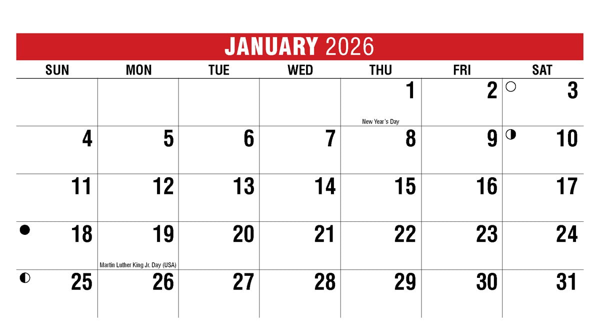 Scenes of Canada 2026 Promotional Desk Calendar