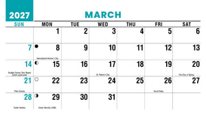 Classic Cars 2027 Promotional Desk Calendar