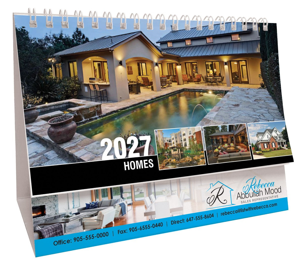 Homes 2027 Promotional Desk Calendar - 2027-DSK0069 - WHITE