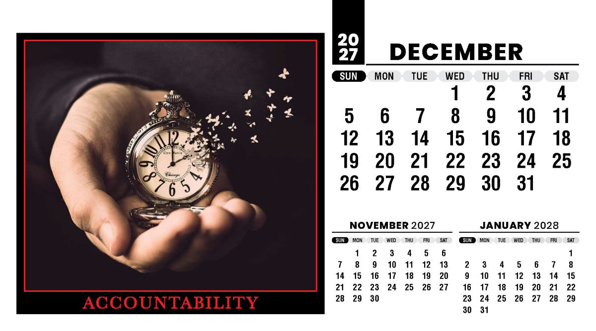 Motivation 2027 Promotional Desk Calendar