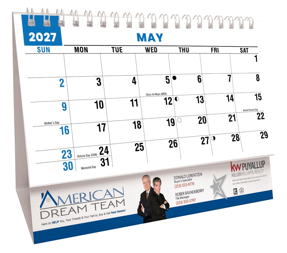Scenes of America 2027 Promotional Desk Calendar